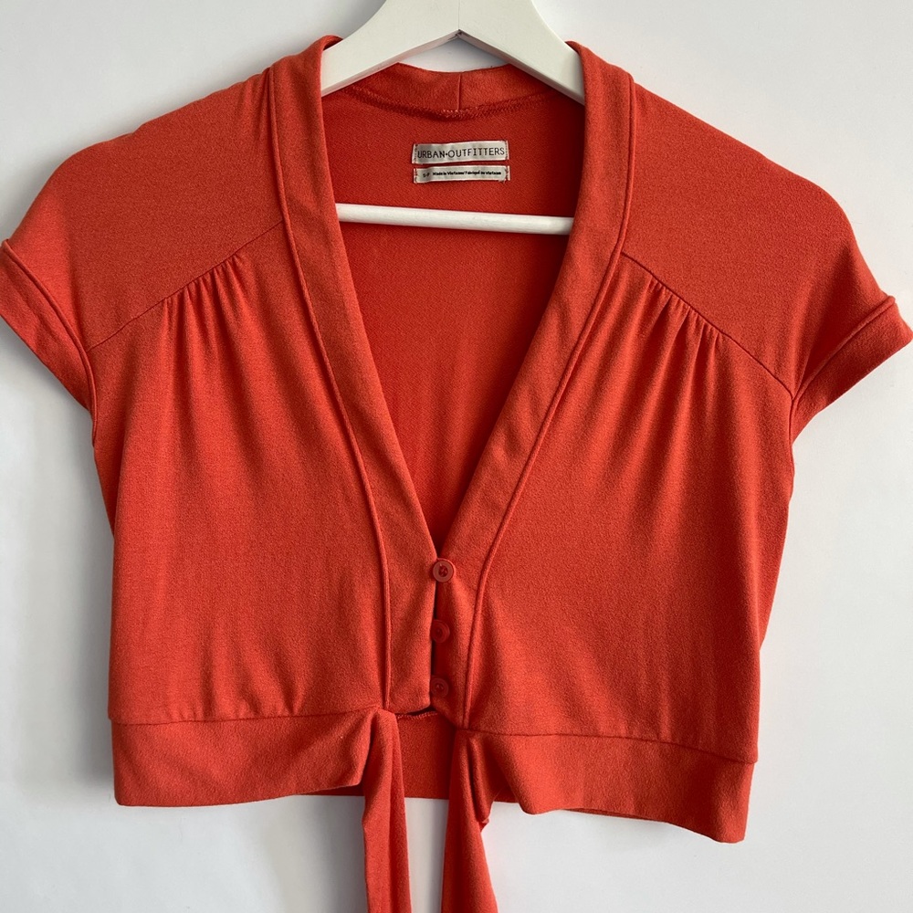 Urban outfitters cap sleeve crop top